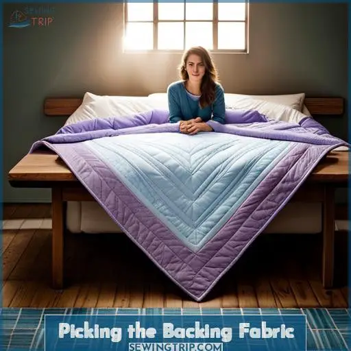 Picking the Backing Fabric