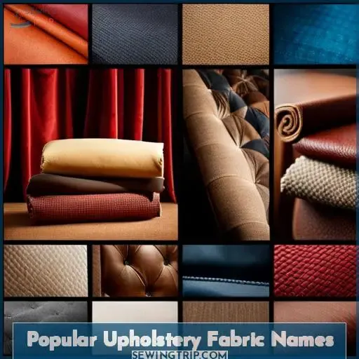 Popular Upholstery Fabric Names