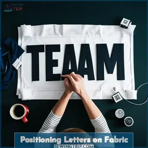 Positioning Letters on Fabric