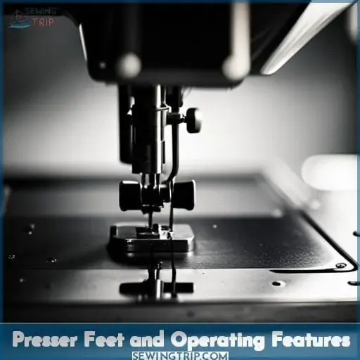 Presser Feet and Operating Features