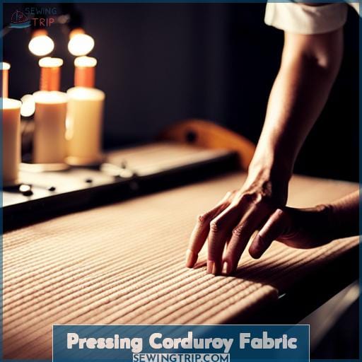 Pressing Corduroy Fabric