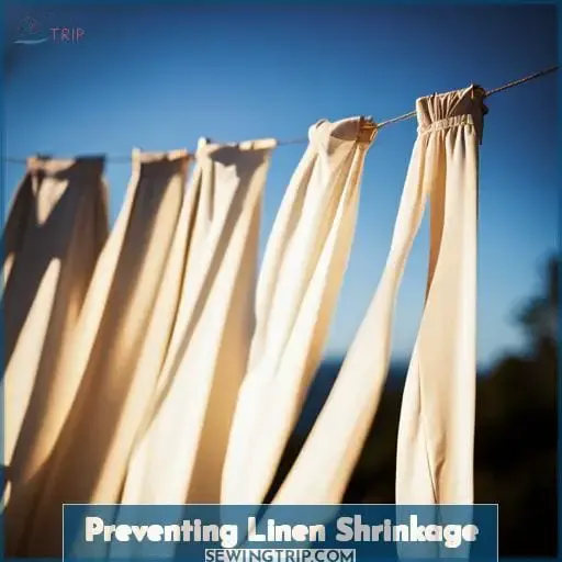 Preventing Linen Shrinkage