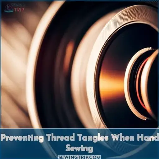 Preventing Thread Tangles When Hand Sewing