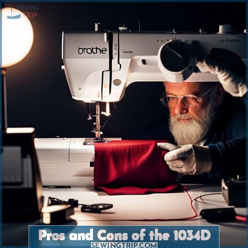 Pros and Cons of the 1034D Pros and Cons of the 1034D