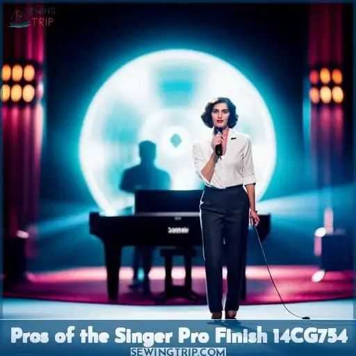 Pros of the Singer Pro Finish 14CG754
