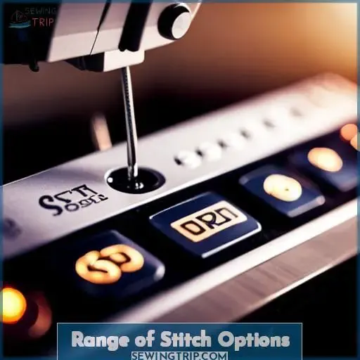 Range of Stitch Options