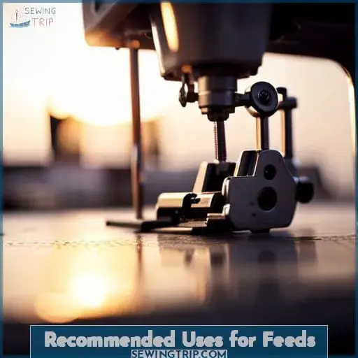 Recommended Uses for Feeds