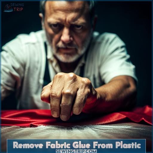 Remove Fabric Glue From Plastic