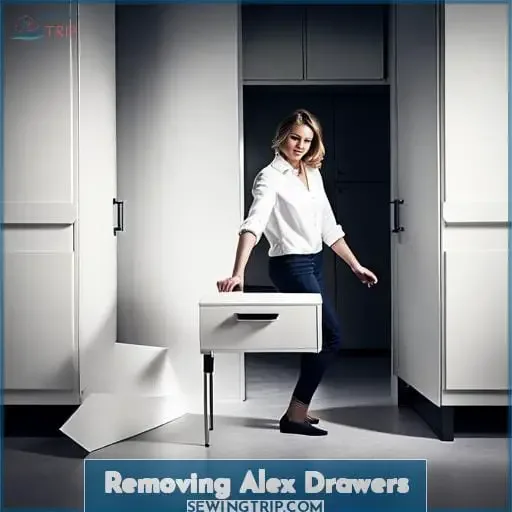 Removing Alex Drawers