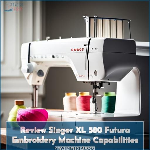 Review Singer XL 580 Futura Embroidery Machine Capabilities