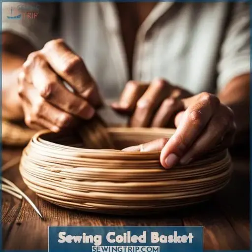 Sewing Coiled Basket