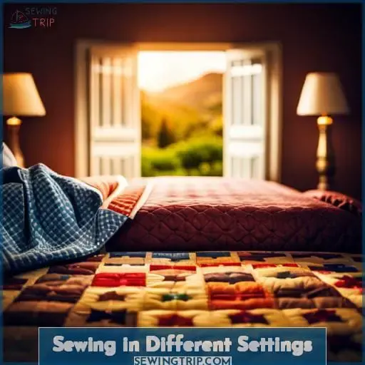 Sewing in Different Settings