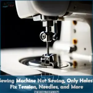sewing machine holes not sewing