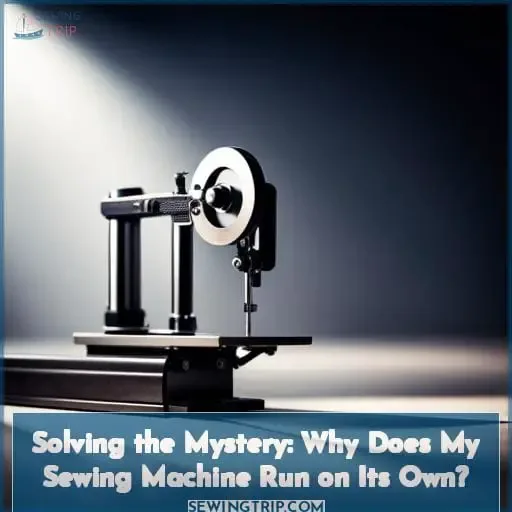 sewing machine runs on its own