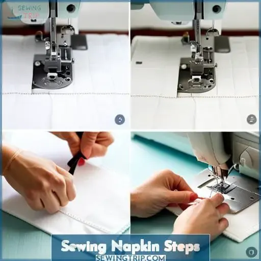 Sewing Napkin Steps