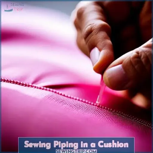 Sewing Piping in a Cushion