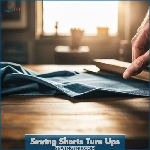 Sewing Shorts Turn Ups