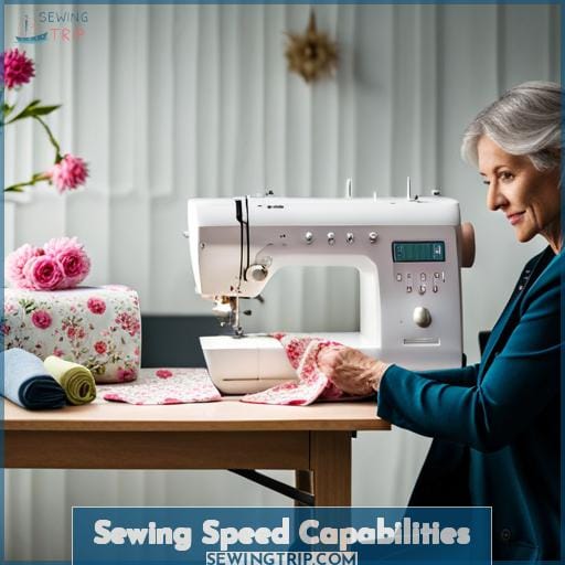 Sewing Speed Capabilities Sewing Speed Capabilities