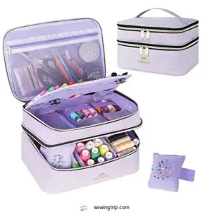 MATEIN Sewing Supplies Organizer, Double-Layer