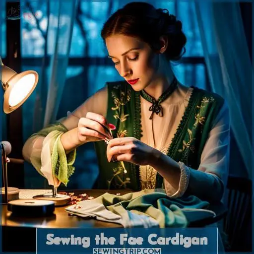 Sewing the Fae Cardigan Sewing the Fae Cardigan