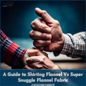 shirting flannel vs super snuggle flannel fabric