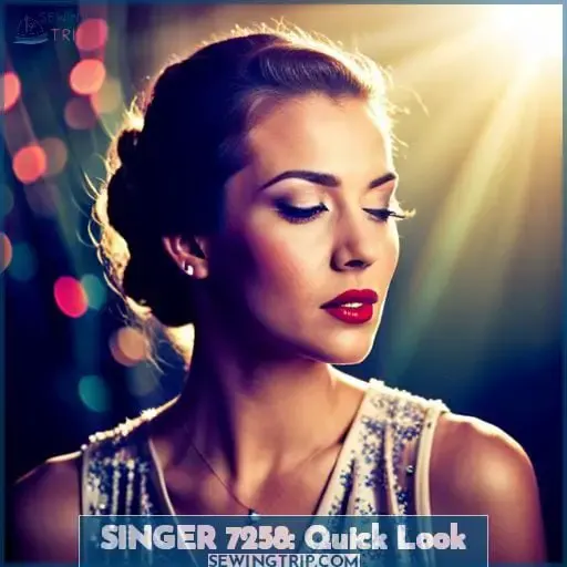 SINGER 7258: Quick Look