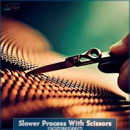 Slower Process With Scissors