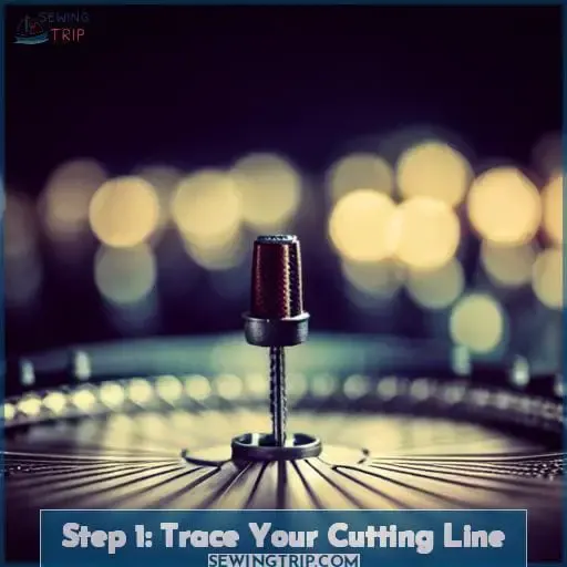 Step 1: Trace Your Cutting Line