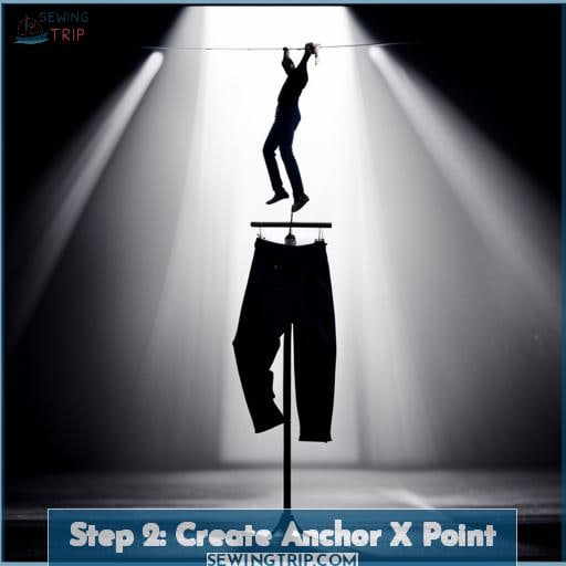 Step 2: Create Anchor X Point Step 2: Create Anchor X Point