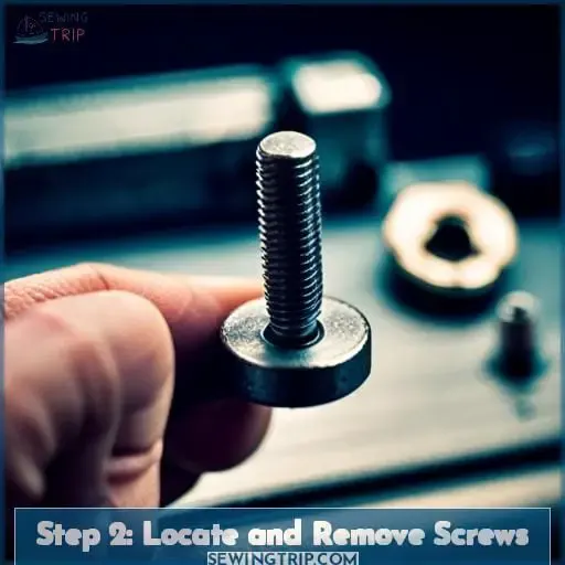 Step 2: Locate and Remove Screws
