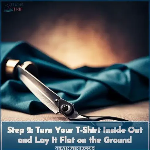 Step 2: Turn Your T-Shirt Inside Out and Lay It Flat on the Ground