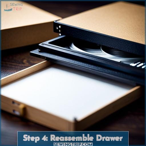 Step 4: Reassemble Drawer Step 4: Reassemble Drawer