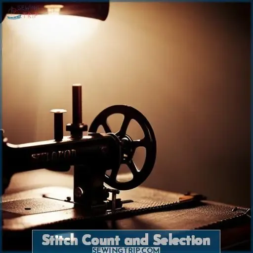 Stitch Count and Selection