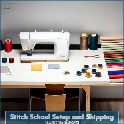 Stitch School Setup and Shipping