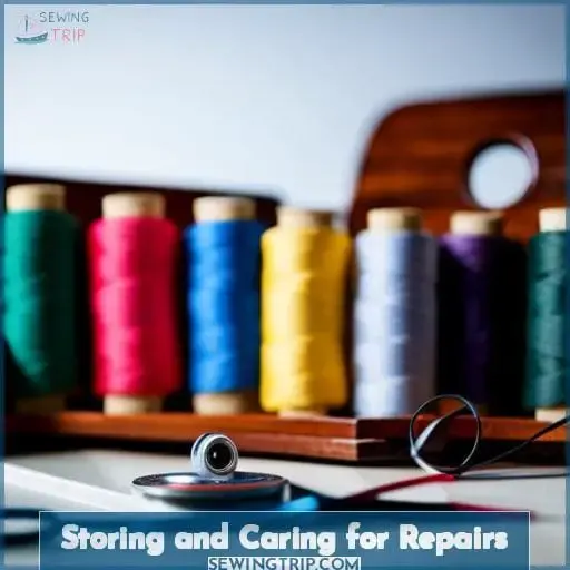 Storing and Caring for Repairs