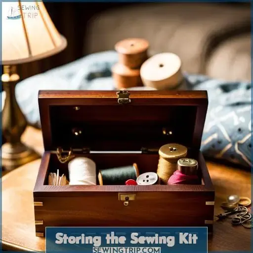 Storing the Sewing Kit