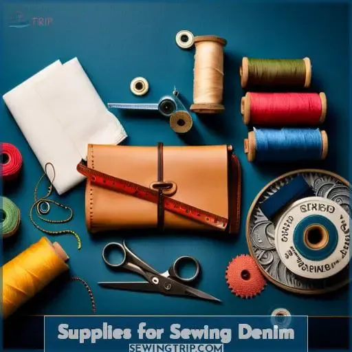 Supplies for Sewing Denim