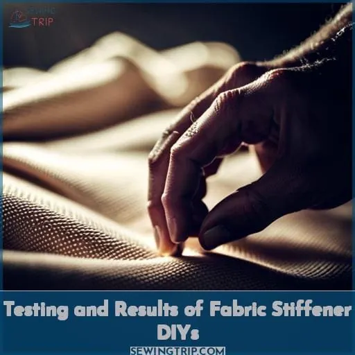 Testing and Results of Fabric Stiffener DIYs