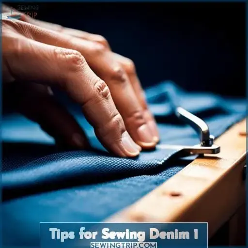 tips for sewing denim 1