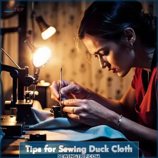 Tips for Sewing Duck Cloth