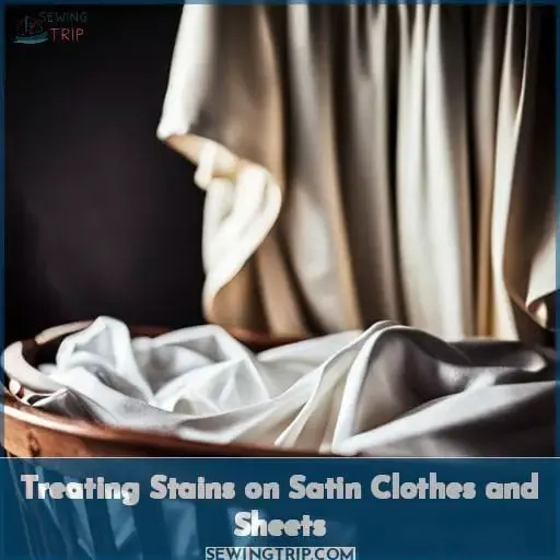 Treating Stains on Satin Clothes and Sheets