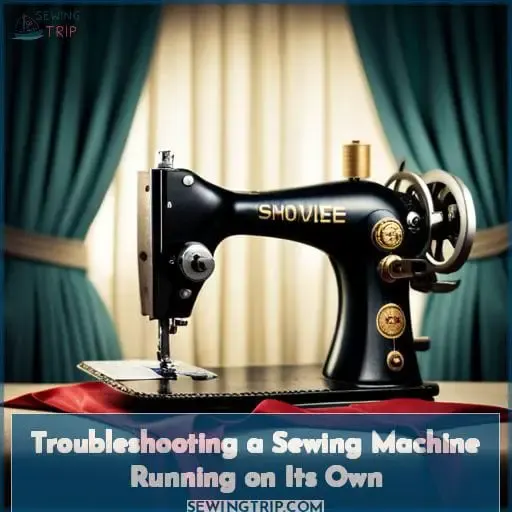 Troubleshooting a Sewing Machine Running on Its Own