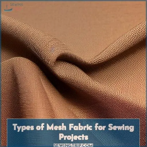 types of mesh fabric