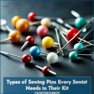 types of sewing pins