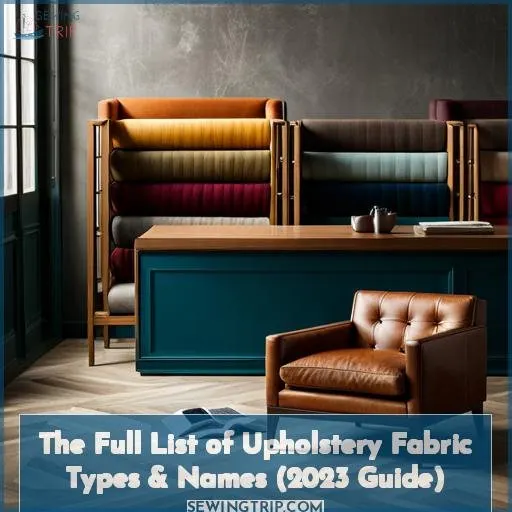 upholstery fabric types names