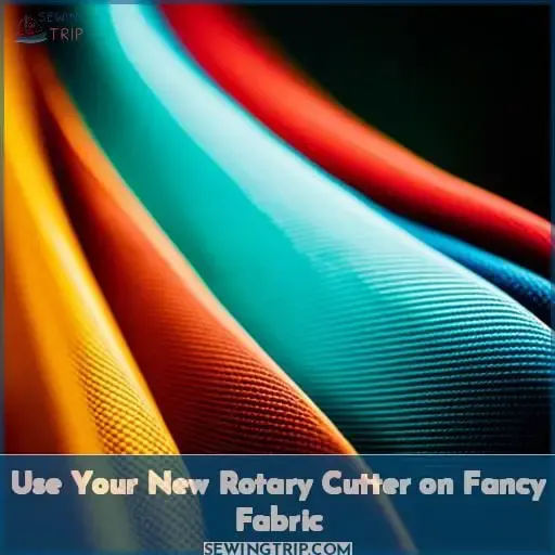 Use Your New Rotary Cutter on Fancy Fabric