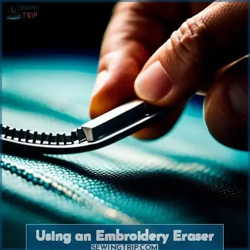 Using an Embroidery Eraser