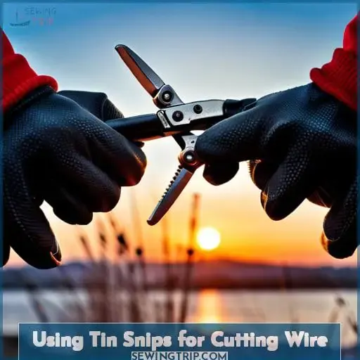 Using Tin Snips for Cutting Wire