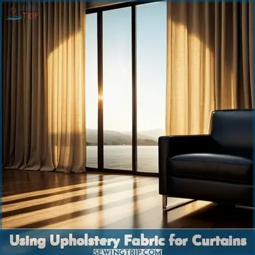 Using Upholstery Fabric for Curtains