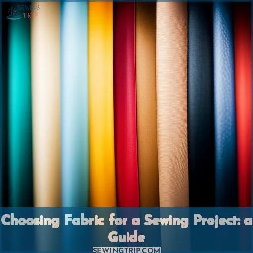 what to ask when choosing fabric for a sewing project